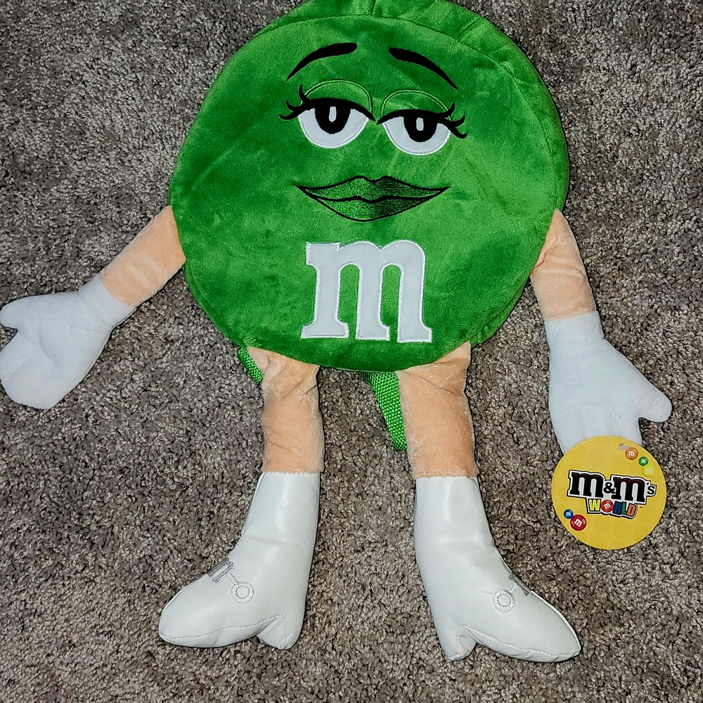 M&M'S World Green Plush with Tag